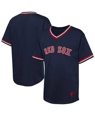 Outerstuff Big Boys and Girls Navy Boston Red Sox Relief Pitcher V-neck T-Shirt