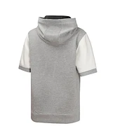 Outerstuff Big Boys and Girls Heather Gray San Francisco Giants Line Up Short Sleeve Pullover Hoodie