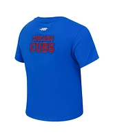 Pro Standard Women's Royal Chicago Cubs Game Day Classics Baby Doll Cropped T-Shirt