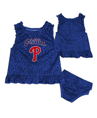 Outerstuff Baby Boys and Girls 2-Piece Blue Philadelphia Phillies Playground Dress Bloomers Set