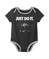 Nike Newborn Navy/Black Oklahoma City Thunder Just Do It Bodysuit Set 2-Pack