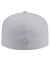 New Era Men's Gray Philadelphia Eagles Color Pack A-Frame 59FIFTY Fitted Hat