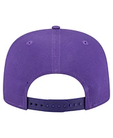 New Era Men's Purple Los Angeles Lakers Team Text Golfer Snapback Hat