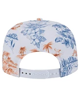 New Era Men's White New York Mets Printed Island Golfer Snapback Hat