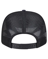 New Era Men's Black San Diego Padres Adventure Drinks Pattern 9SEVENTY Stretch-Snap Hat