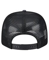 New Era Men's Navy/Black New England Patriots Adventure Drinks Pattern 9SEVENTY Stretch-Snap Hat