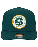 New Era Men's Kelly Green Athletics Circle Patch 9SEVENTY Stretch-Snap Hat