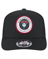 New Era Men's Black Arizona Diamondbacks Circle Patch 9SEVENTY Stretch-Snap Hat