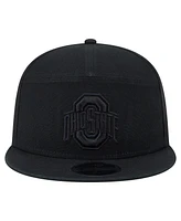 New Era Men's Black Ohio State Buckeyes Adventure Canvas Split Panel 9FIFTY Snapback Hat