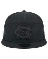 New Era Men's Black North Carolina Tar Heels Adventure Canvas Split Panel 9FIFTY Snapback Hat