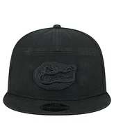 New Era Men's Black Florida Gators Adventure Canvas Split Panel 9FIFTY Snapback Hat