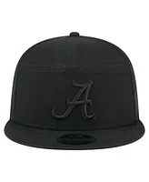 New Era Men's Black Alabama Crimson Tide Adventure Canvas Split Panel 9FIFTY Snapback Hat