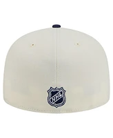 New Era Men's White Toronto Maple Leaf's Chrome Two-Toned 59FIFTY Fitted Hat