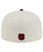 New Era Men's White Buffalo Sabres Chrome Two-Toned 59FIFTY Fitted Hat