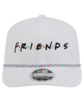 New Era Men's White Friends Rope 9SEVENTY Stretch-Snap Adjustable Hat