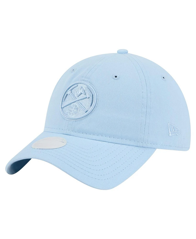 New Era Women's Light Blue Denver Nuggets Colorpack 9TWENTY Adjustable Hat