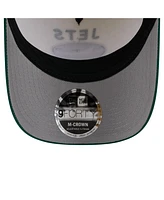 New Era Men's Cream/Green New York Jets 2025 Nfl Draft 9FORTY A-Frame M-Crown Adjustable Hat