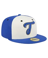 New Era Men's White/Blue Tacoma Rainiers Copa de la Diversion 59FIFTY Fitted Hat