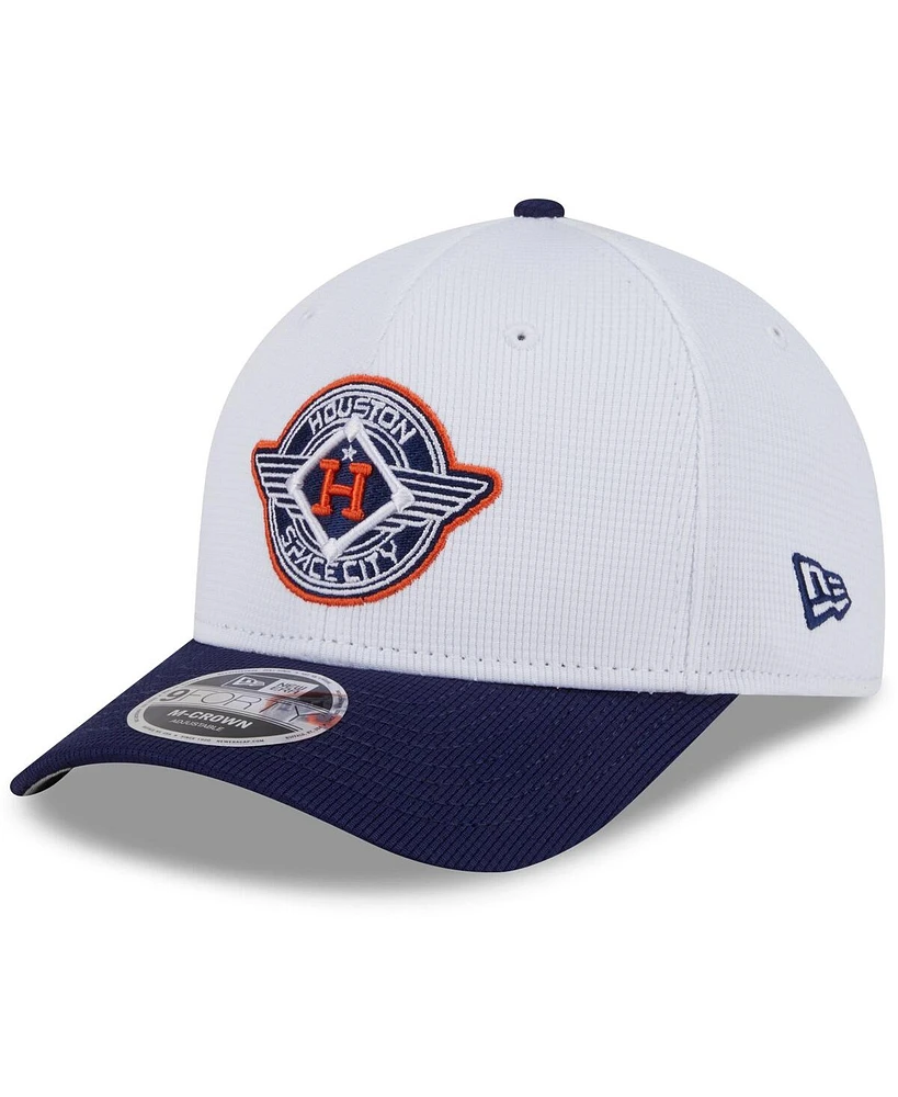 New Era Men's White/Navy Houston Astros 2025 City Connect Batting Practice 9FORTY Adjustable Hat