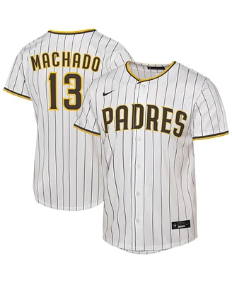 Nike Big Boys and Girls Manny Machado White San Diego Padres Home Replica Player Jersey