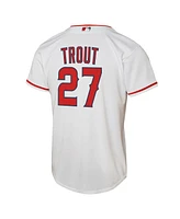 Nike Big Boys and Girls Mike Trout White Los Angeles Angels Home Replica Player Jersey