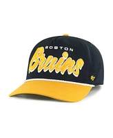 '47 Brand Men's Black/Gold Boston Bruins Dropshadow Rope Hitch Adjustable Hat