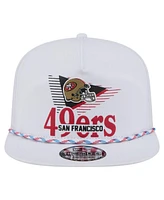 New Era Men's White San Francisco 49ers Collide Golfer Snapback Hat