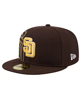 New Era Men's Brown San Diego Padres Yarn Stitch 59FIFTY Fitted Hat