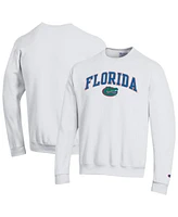 Champion Men's White Florida Gators Arch Over Logo Pullover Sweatshirt