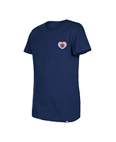 New Era Big Girls Navy Philadelphia Union Bubble Heart T-Shirt