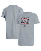 Under Armour Big Boys and Girls Gray South Carolina Gamecocks 2025 Ncaa Women's Basketball Tournament March Madness Final Four Locker Room T-Shirt