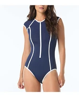 Beach House Sport Women's Endurance Zip Front One Piece Swimsuit
