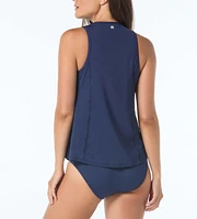 Beach House Sport Women's Racer Zip Front Tankini Top