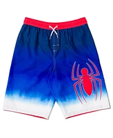 Spider-Man Toddler Boys Upf 50+ Rash Guard and Swim Trunks Outfit Set