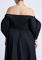 Eloquii Plus Off The Shoulder Sweetheart Neckline Top