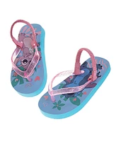Disney Toddler Girls Stitch and Angel Dual Sizes Flip Flop Slippers