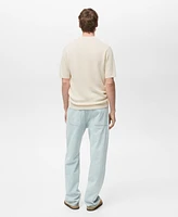Mango Men's Fine-Knit Polo Shirt
