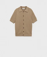 Mango Men's Cotton Knit Shirt