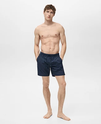 Mango Men's Drawstring Swim Trunks