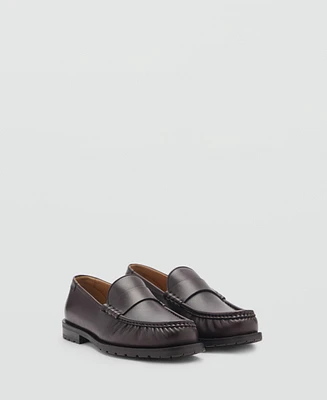 Mango Men's Leather Loafers