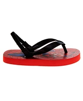 Spider-Man Toddler Boys Superhero Backstrap Flip Flop Slippers