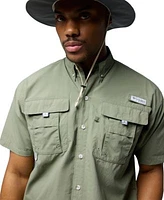 Columbia Mens Bahama Ii Short Sleeve Shirt With Pfg Rambler Printed Water Short Bora Bora Booney Hat
