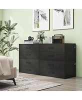 2-Drawer Storage Cabinet Dresser Chest with Handles – Stackable Organizer for Bedroom, Living Room, or Closet