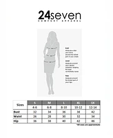 24seven Comfort Apparel Women's Elbow Sleeve Casual A Line Maxi Dress