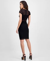Guess Women's Gracey Mesh Bodycon Dress