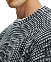 Cotton On Men's Washed Box Fit Crew Knit Sweater