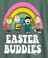 Hybrid Apparel Plus Peanuts Easter Buddies Graphic Crew Neck T-Shirt