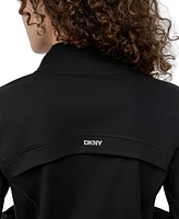 Dkny Sport Women's Rhinestone-Logo Mock-Neck Jacket