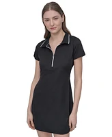 Dkny Sport Women's Court Pique Knit Polo Dress