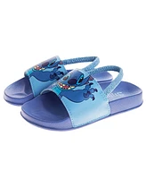 Disney Toddler Girls Stitch Dual Sizes Backstrap Slide Sandals
